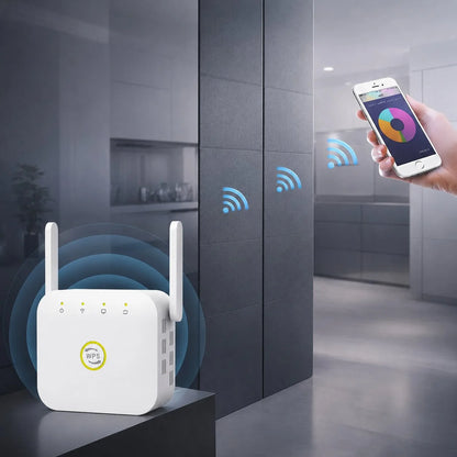 WiFi Range Extender Plug-In WPS 2.4 GHz 300 Mbps