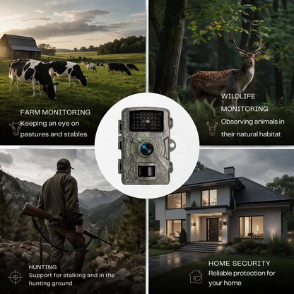 Wildlife Camera Infrared Night Vision Motion-Activated Weatherproof