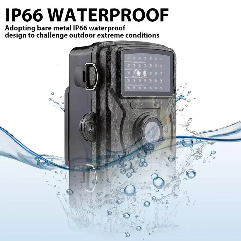 Wildlife Camera No-Glow Infrared 1080p HD Waterproof IP66