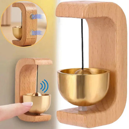 Wind Chime Magnetic Mount Natural Wood & Soothing Sound
