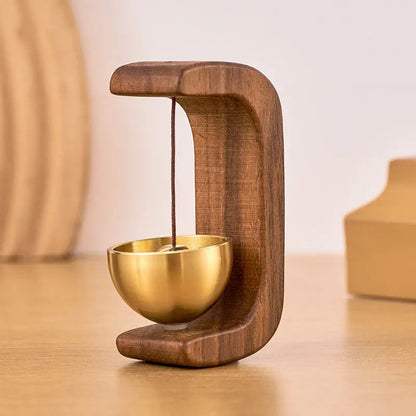 Wind Chime Magnetic Mount Natural Wood & Soothing Sound