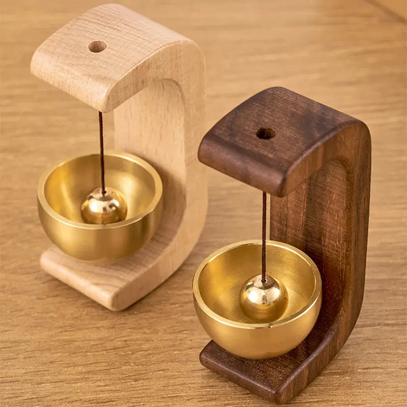 Wind Chime Magnetic Mount Natural Wood & Soothing Sound