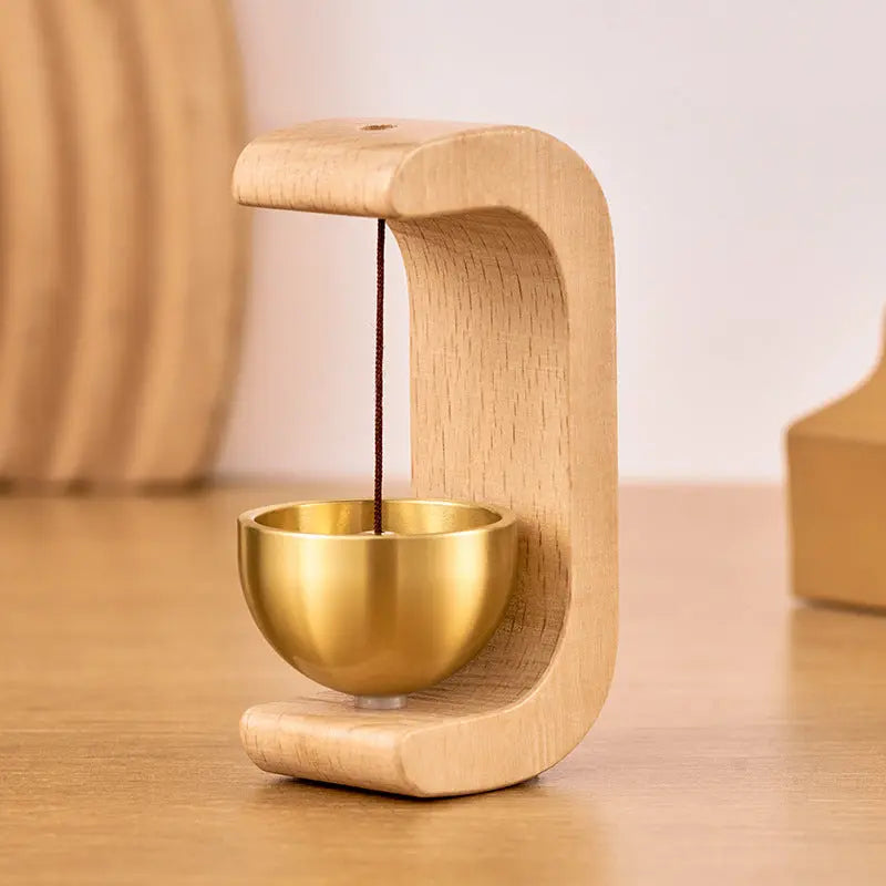 Wind Chime Magnetic Mount Natural Wood & Soothing Sound