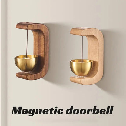 Wind Chime Magnetic Mount Natural Wood & Soothing Sound