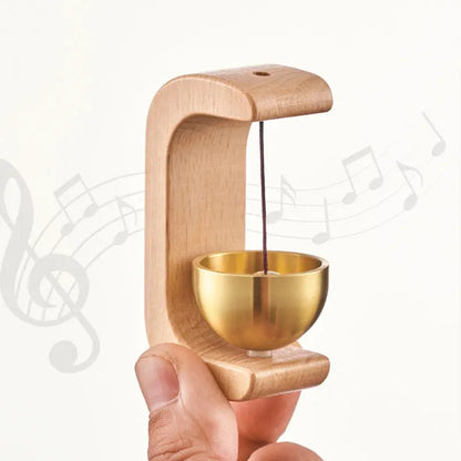 Wind Chime Magnetic Mount Natural Wood & Soothing Sound