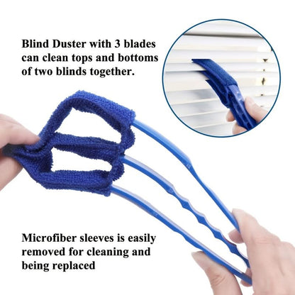 Window & Blind Brush Soft Bristles Detachable Washable Head