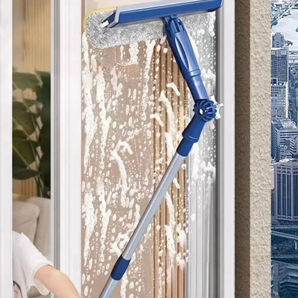 Window Cleaner Telescopic Pole 120 cm Double-Sided Squeegee