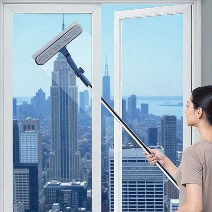 Window Cleaner Telescopic Pole 120 cm Double-Sided Squeegee