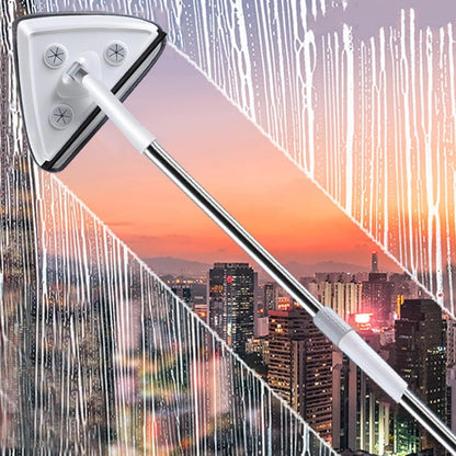 Window Cleaner Triangular Head Telescopic Handle Microfiber Cloths