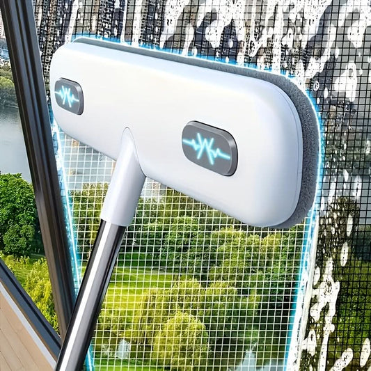 Window Cleaning Brush Retractable Handle Washable Reusable