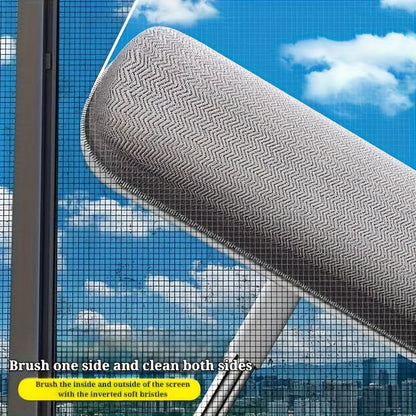 Window Cleaning Brush Retractable Handle Washable Reusable