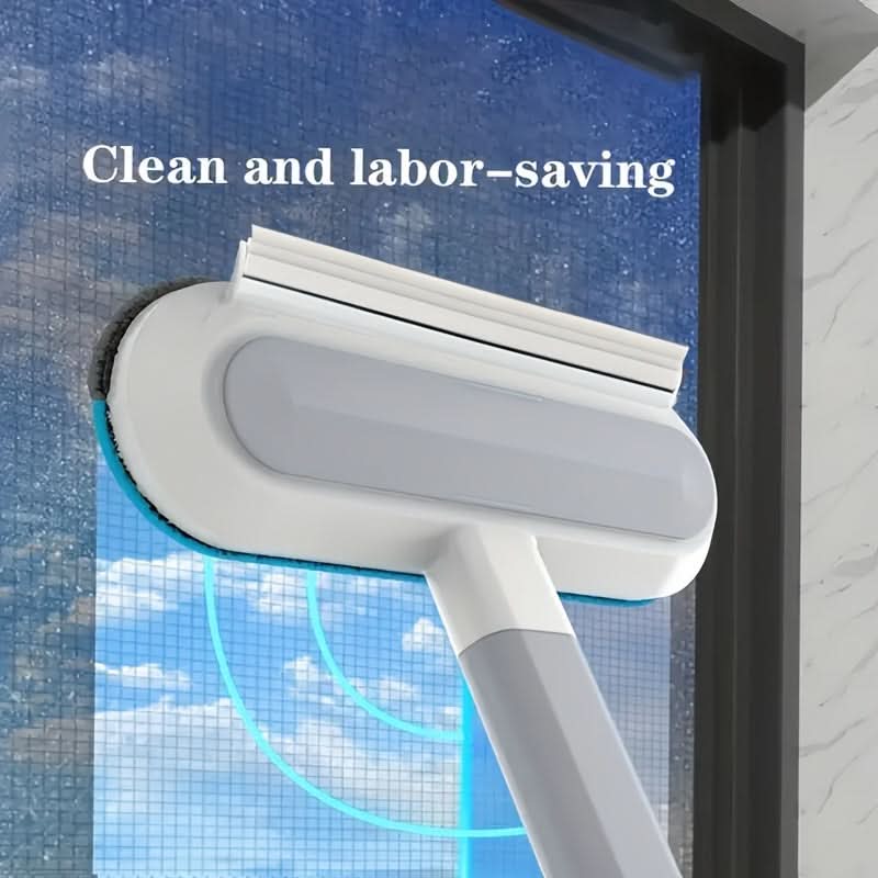 Window Cleaning Brush Rubber Squeegee With Removable Sieve