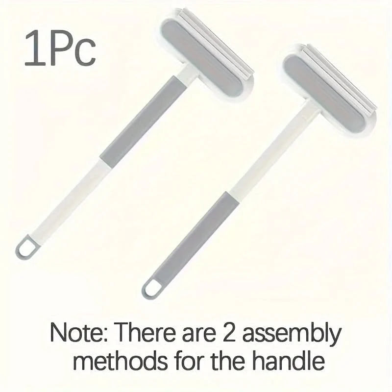 Window Cleaning Brush Rubber Squeegee With Removable Sieve