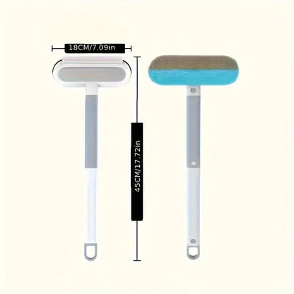 Window Cleaning Brush Rubber Squeegee With Removable Sieve