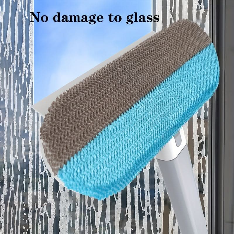 Window Cleaning Brush Rubber Squeegee With Removable Sieve