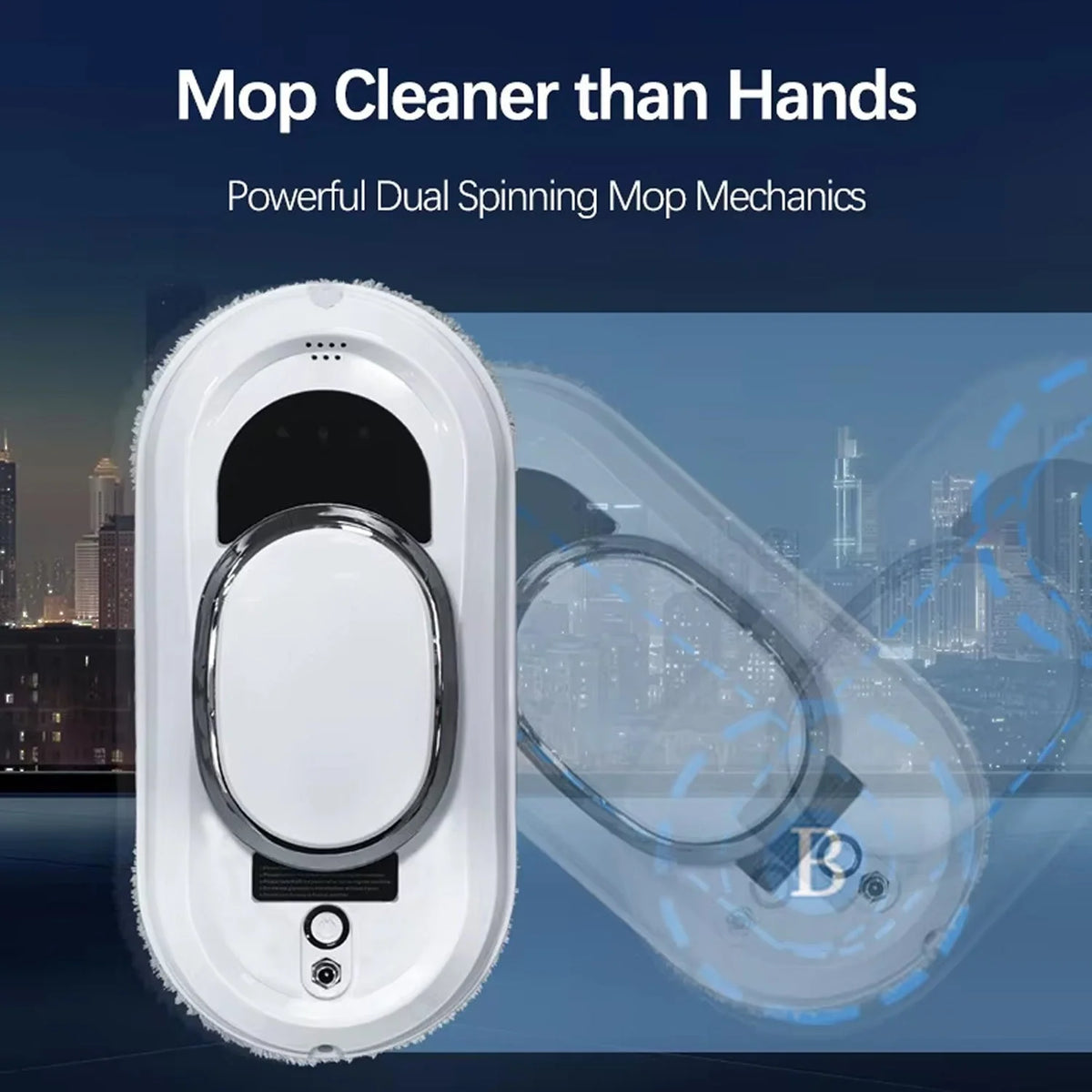 Window Cleaning Robot AI Navigation Remote Control 0.81 PSI Suction