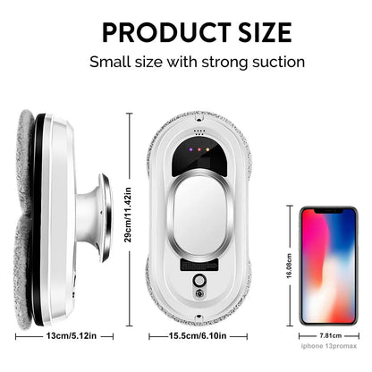 Window Cleaning Robot AI Navigation Remote Control 0.81 PSI Suction