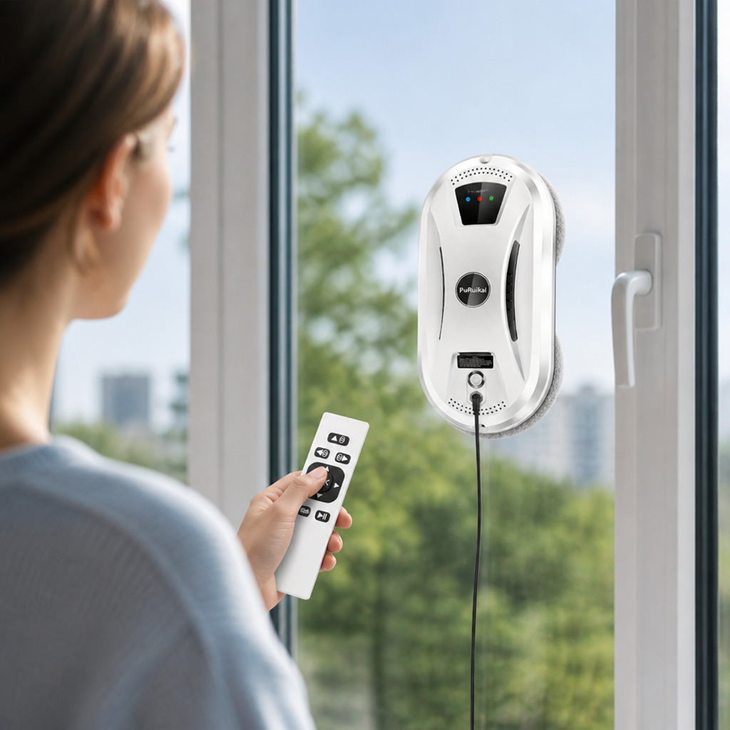 Window Cleaning Robot Fully Automatic Powerful Suction & Streak-Free