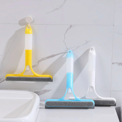 Window Cleaning Tool 3-in-1 Scraper Squeegee Microfiber Cloth