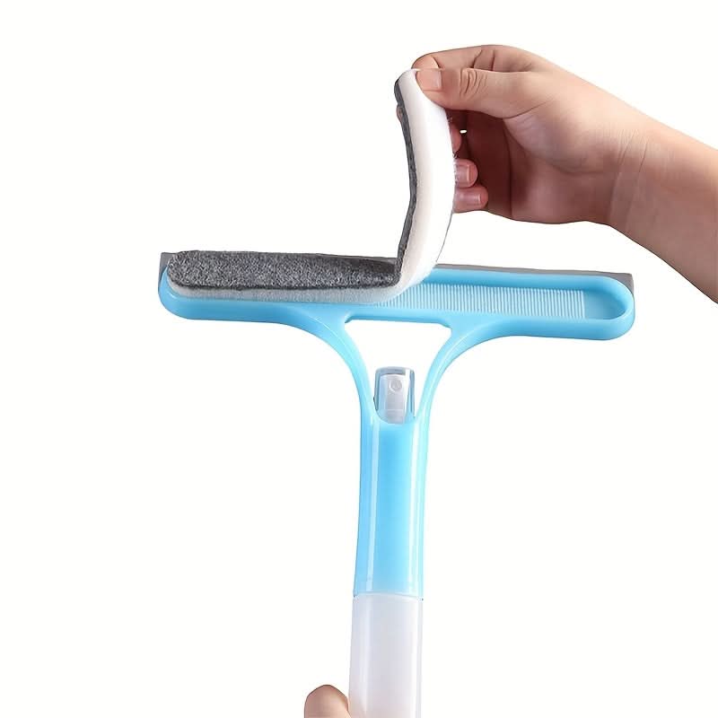 Window Cleaning Tool 3-in-1 Scraper Squeegee Microfiber Cloth