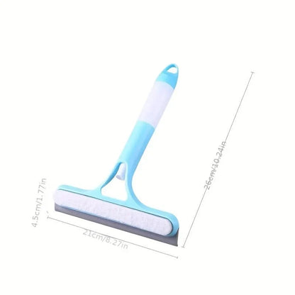Window Cleaning Tool 3-in-1 Scraper Squeegee Microfiber Cloth