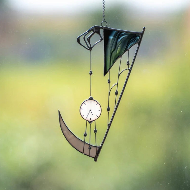 Window Decoration Halloween Stained Glass & Metal Frame