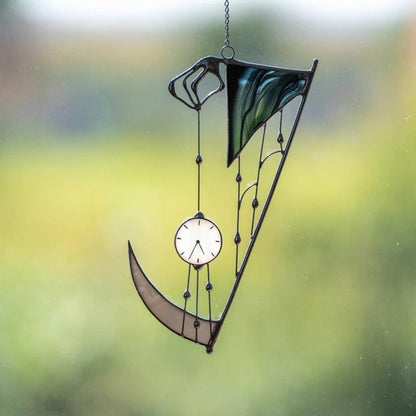 Window Decoration Halloween Stained Glass & Metal Frame