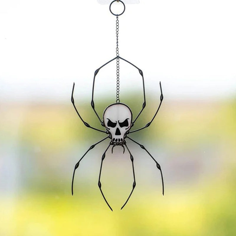 Window Decoration Halloween Stained Glass & Metal Frame