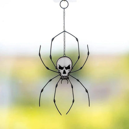 Window Decoration Halloween Stained Glass & Metal Frame