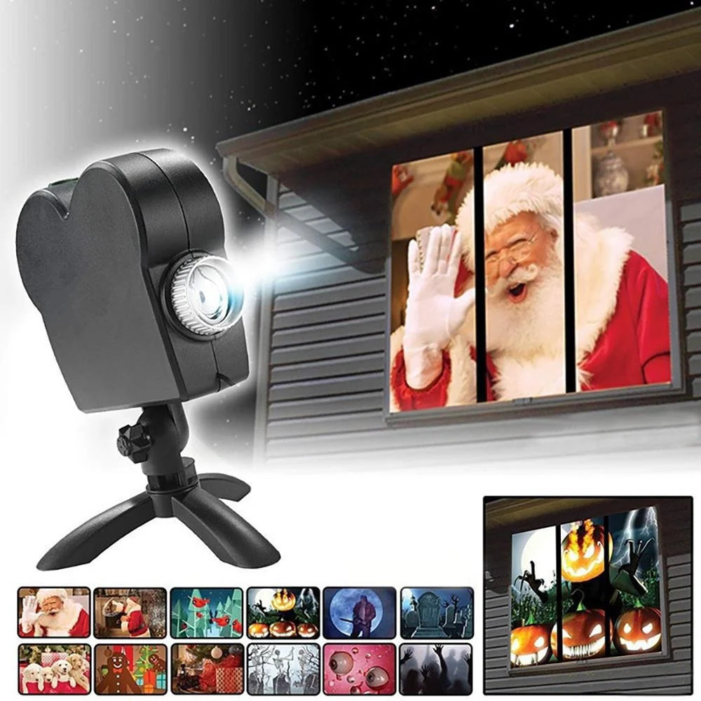 Window Projector 12 Moving Animations Adjustable Focus