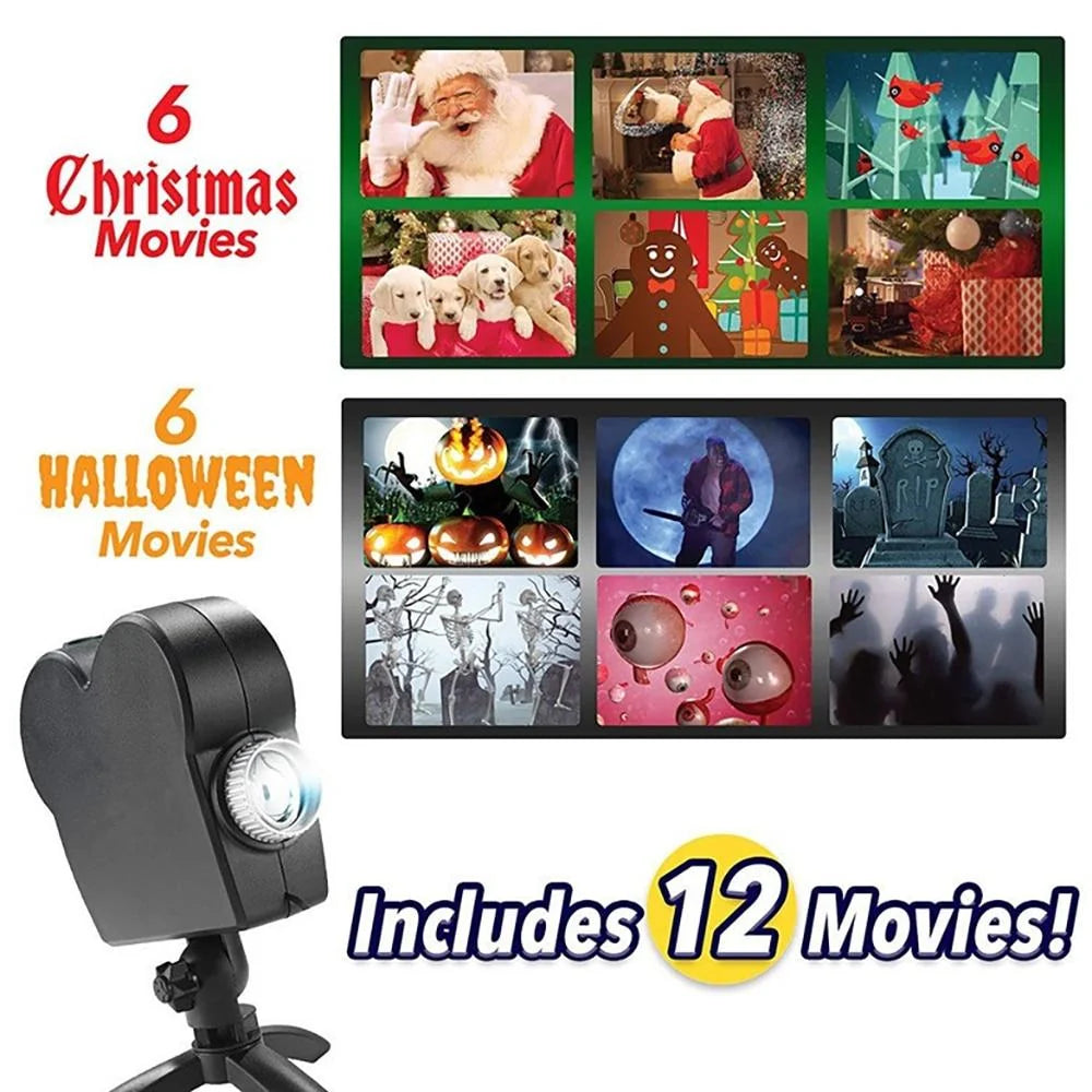 Window Projector 12 Moving Animations Adjustable Focus