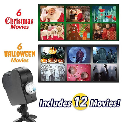 Window Projector 12 Moving Animations Adjustable Focus