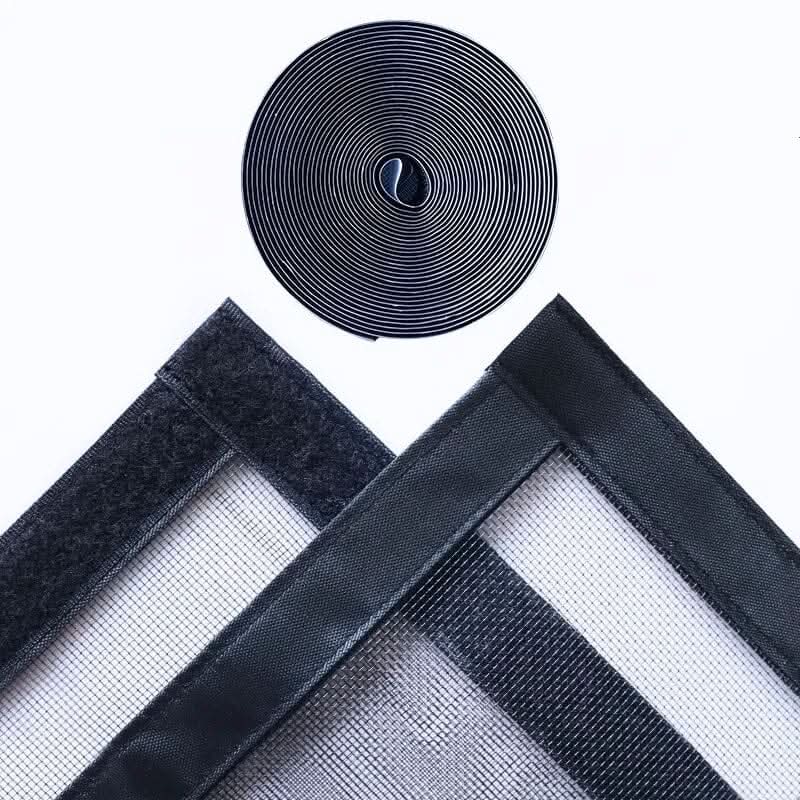 Window Screen Tear-Resistant Fiberglass Cut-To-Size Hook-And-Loop