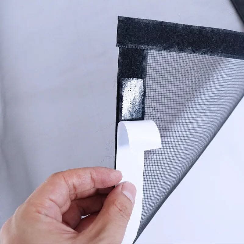 Window Screen Tear-Resistant Fiberglass Cut-To-Size Hook-And-Loop