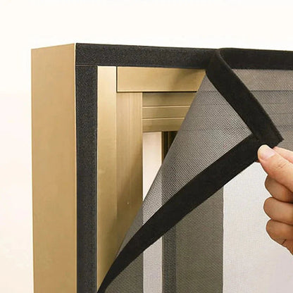 Window Screen Tear-Resistant Fiberglass Cut-To-Size Hook-And-Loop