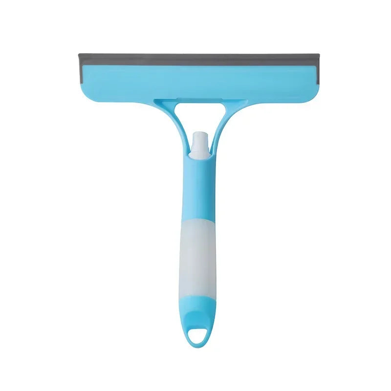 Window Squeegee Spray Bottle Silicone Blade Set of 2