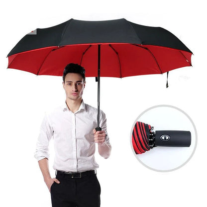 Windproof Automatic Umbrella with Reverse Closing – StormShield Design