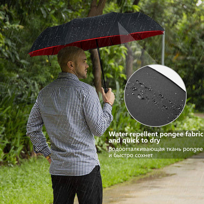 Windproof Automatic Umbrella with Reverse Closing – StormShield Design