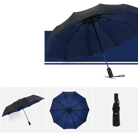 Windproof Automatic Umbrella with Reverse Closing – StormShield Design