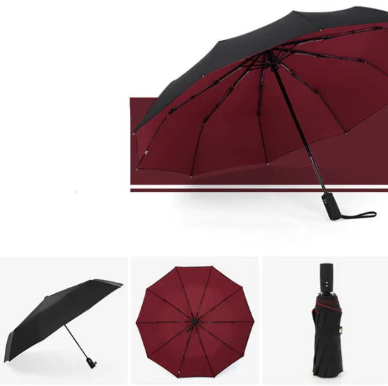 Windproof Automatic Umbrella with Reverse Closing – StormShield Design