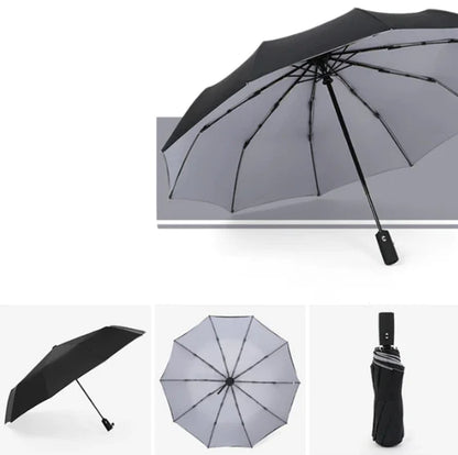 Windproof Automatic Umbrella with Reverse Closing – StormShield Design