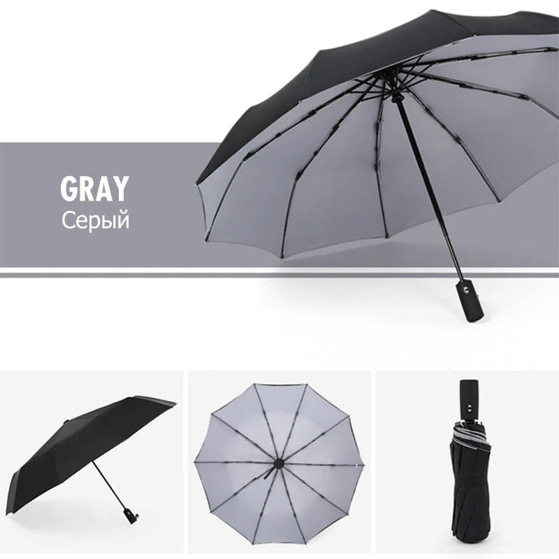 Windproof Automatic Umbrella with Reverse Closing – StormShield Design