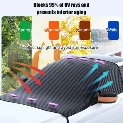 Windshield Cover Magnetic Oxford Fabric All-Weather Protection