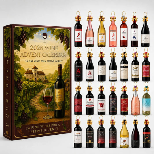 Wine Advent Calendar 24-Day Flat Plastic Bottle Set