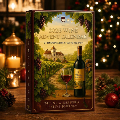Wine Advent Calendar 24-Day Flat Plastic Bottle Set