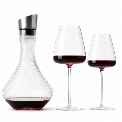Wine & Champagne Glass Set Handmade Lead-Free Crystal