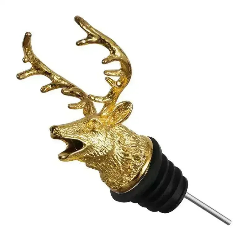 Wine Pourer Zinc Alloy Deer Head Drip-Free