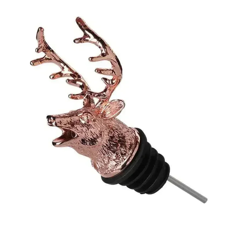 Wine Pourer Zinc Alloy Deer Head Drip-Free