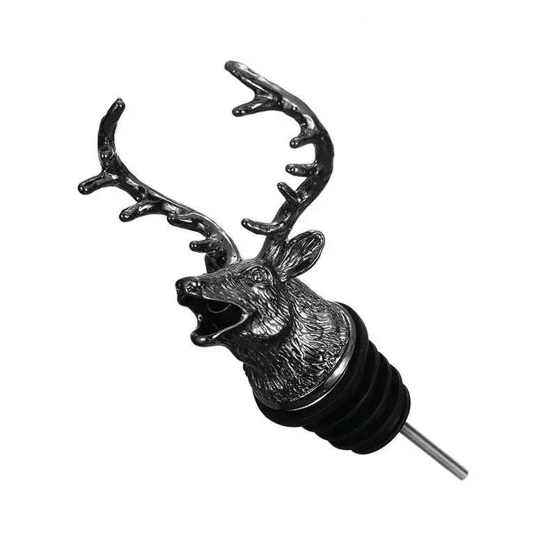 Wine Pourer Zinc Alloy Deer Head Drip-Free