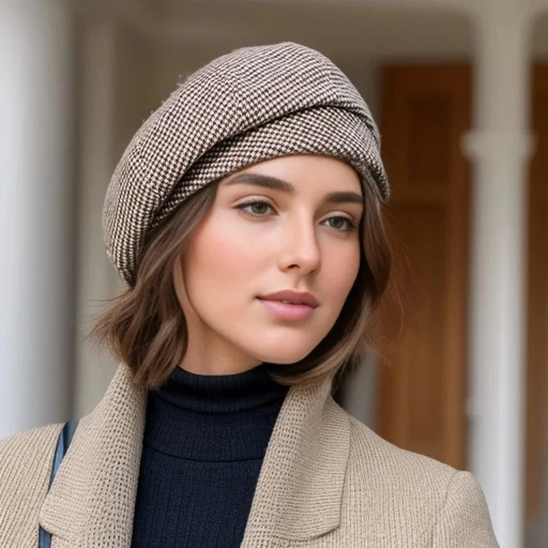 Winter Beanie Wool-Textured Breathable Knit